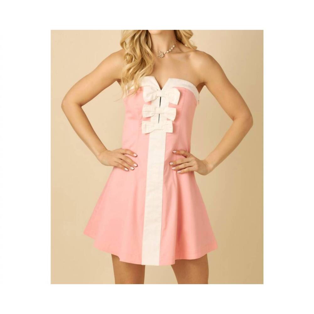 NEW BABY PINK melanie dress in pink